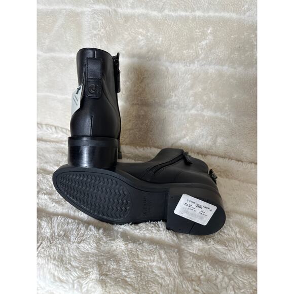 Cole Haan 6 B River Leather Chelsea Boot Waterproof Black Supple Leather - Picture 4 of 5